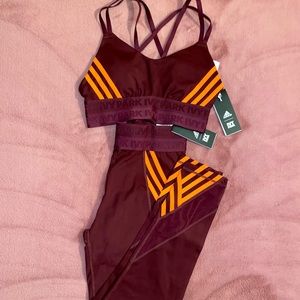 Ivy Park x Adidas Sports bra and Legging Set